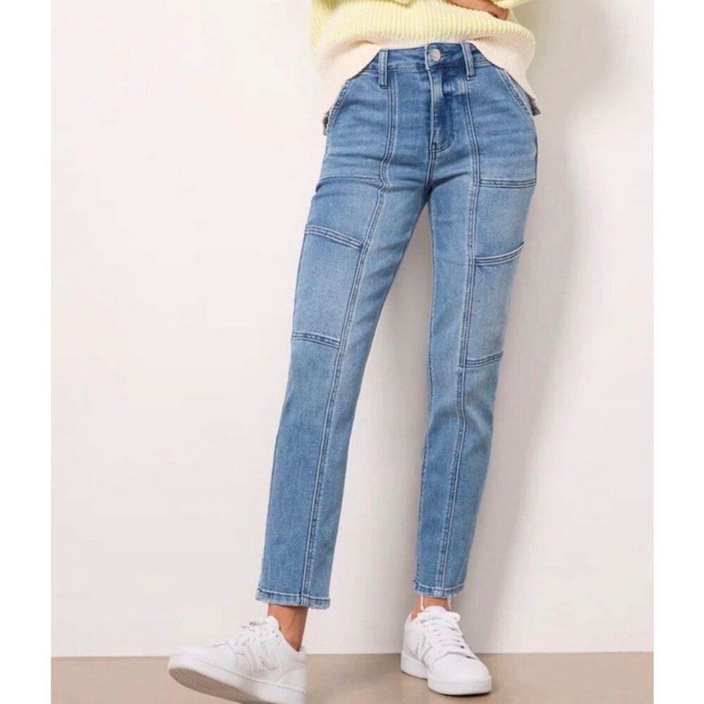 Kut from the Kloth Reese Ankle Cropped Cargo Jeans Size 2